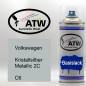 Preview: Volkswagen, Kristallsilber Metallic 2C, C6: 400ml Sprühdose, von ATW Autoteile West.